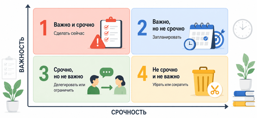 Матрица Эйзенхауэра: полная инструкция по расстановке приоритетов от А до Я