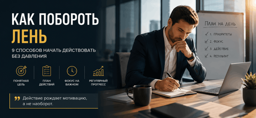 Как побороть лень