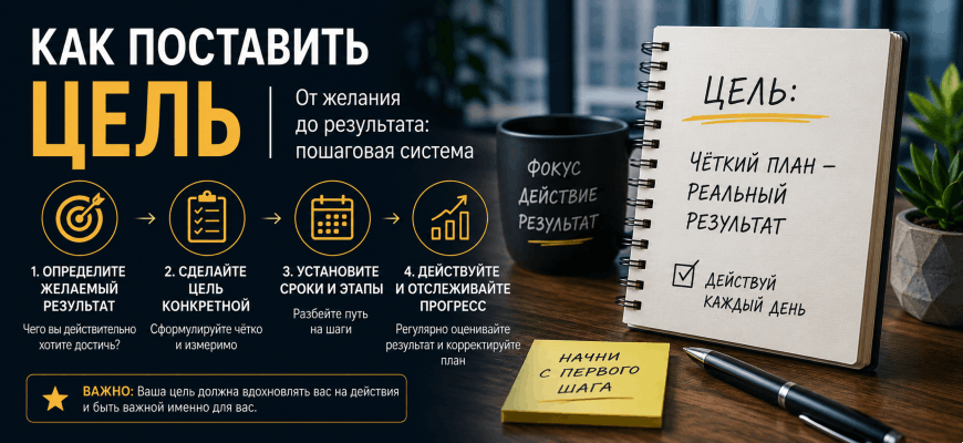 Как поставить цель — пошаговая система от желания до первых результатов