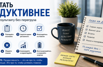 Как стать продуктивнее — 8 шагов без перегруза