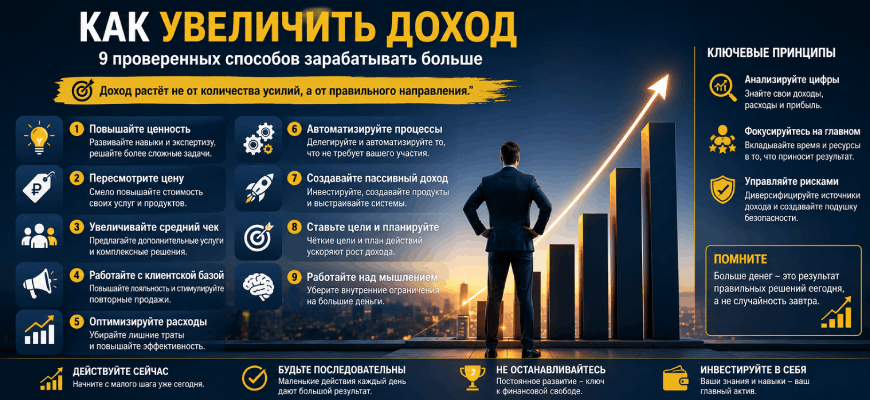Как увеличить доход