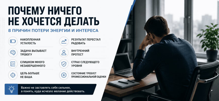 Почему ничего не хочется делать